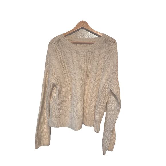 LA Hearts Cable Knit Sweater Womens Sz M Chunky Fisherman Fall Rory‎ Gilmore - Picture 1 of 6